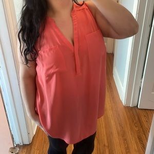 Plus size coral blouse